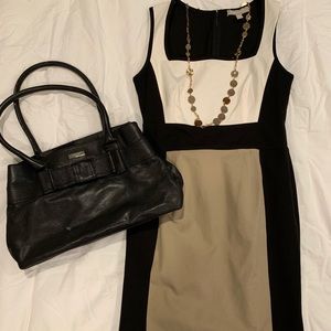 Sleeveless fitted sheath dress